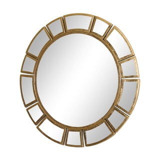 Sieninis veidrodis su metaliniu rėmu aukso spalvos Westwing Collection Amy, ø 78 cm
