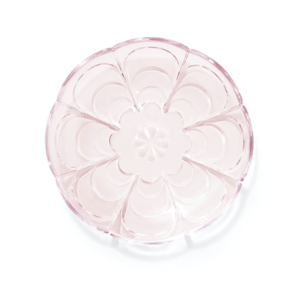 Šviesiai rožinės spalvos desertinės stiklinės lėkštės, 2 vnt., ø 16 cm Lily - Holmegaard