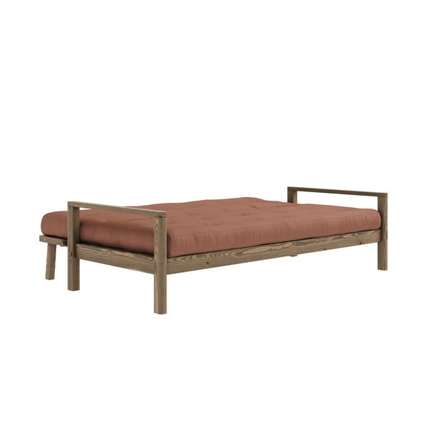 Sulankstoma sofa oranžinės spalvos/rudos spalvos 205 cm Knob – Karup Design-image-4