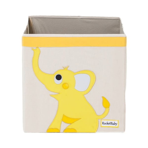 Medžiaginė vaikiška saugojimo dėžė Robby the Elephant - Rocket Baby