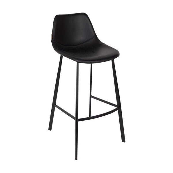 2 juodų baro kėdžių rinkinys Dutchbone Franky, 106 cm aukščio