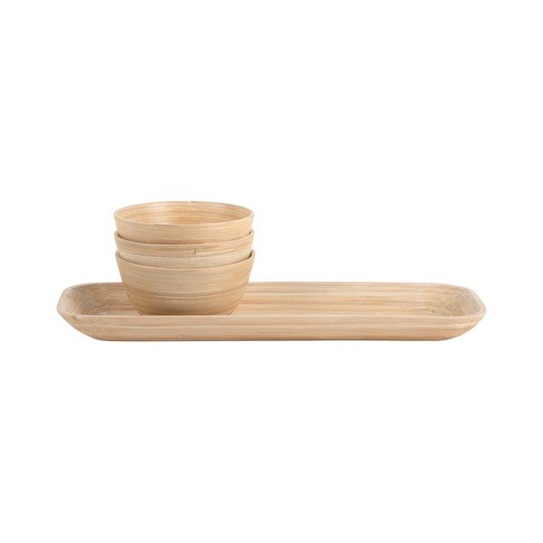 Iš bambuko  serviravimo rinkinys natūralios spalvos Puro – PT LIVING-image-3