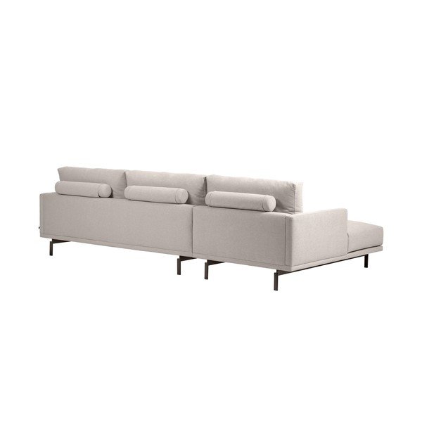 Smėlio spalvos kampinė sofa Kave Home Galene, kairysis kampas, 254 cm-image-4