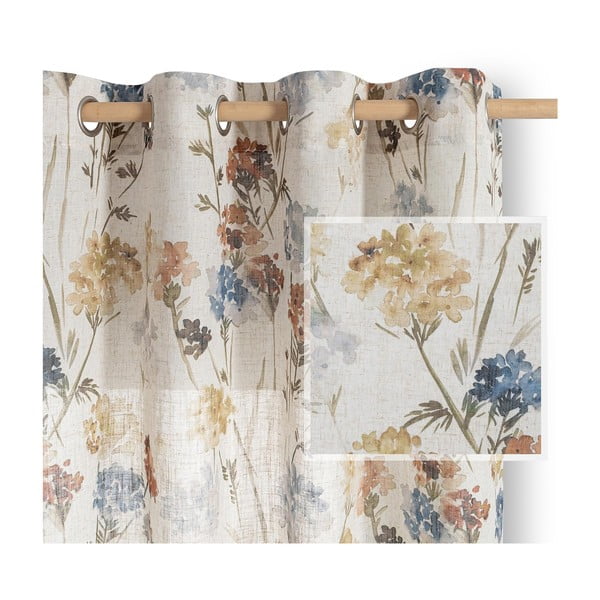 Kreminės spalvos užuolaida 135x250 cm Flosi – Restilo