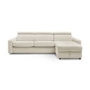 Sulankstoma kampinė sofa kreminės spalvos (kintama) Monaco – Bobochic Paris