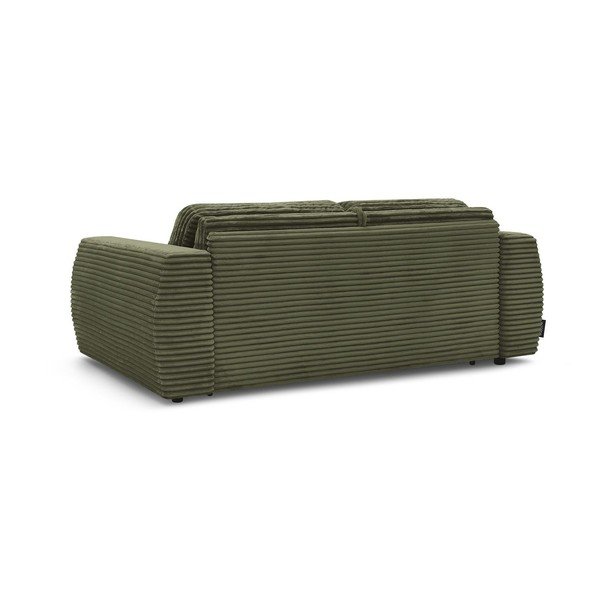 Žalios spalvos sofa miegojimui/sulankstoma iš kordinio velveto 240 cm Hugo – Bobochic Paris-image-4