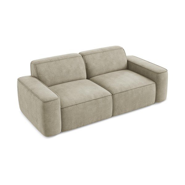 Smėlio spalvos iš šenilinio audinio sofa 204 cm Omao – Makamii-image-4