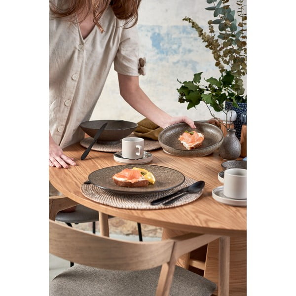 Baltas pintas kilimėlis Tiseco Home Studio, ⌀ 36 cm-image-4