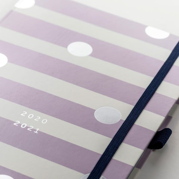 Violetinės ir baltos spalvos dienoraštis nuo 2020 m. rugpjūčio mėn. iki 2021 m. rugpjūčio mėn.-image-1