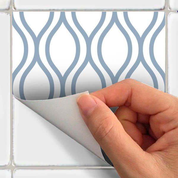 24 sieninių lipdukų rinkinys Ambiance Wall Decal Scandinavian Tiles Kiev, 10 x 10 cm-image-3