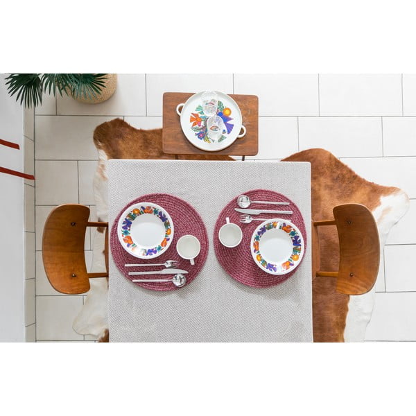 Natūralus medvilnės mišinio kilimėlis Tiseco Home Studio, ø 38 cm-image-4