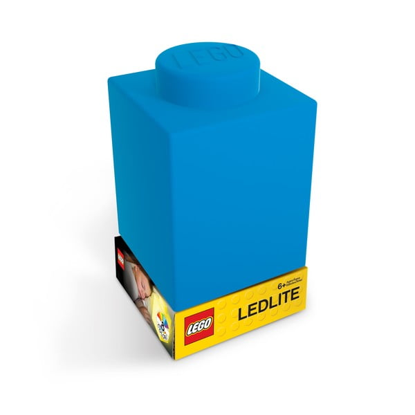 Mėlyna silikoninė naktinė lemputė LEGO® Classic Brick