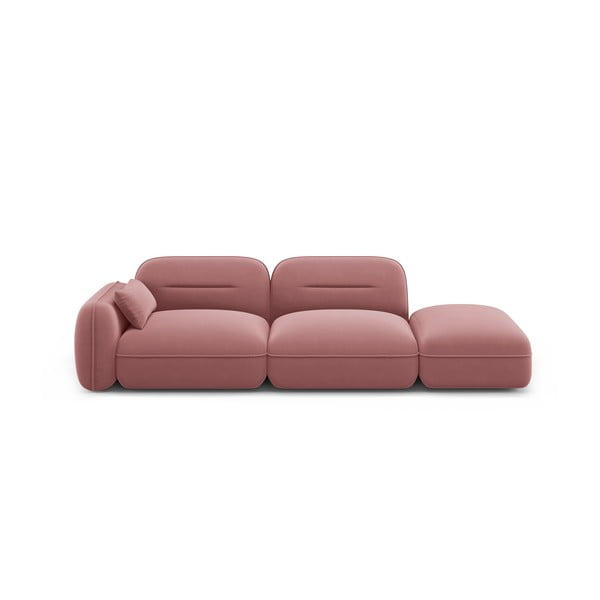 Iš velveto gultas rožinės spalvos (su kairiuoju kampu) Audrey – Interieurs 86