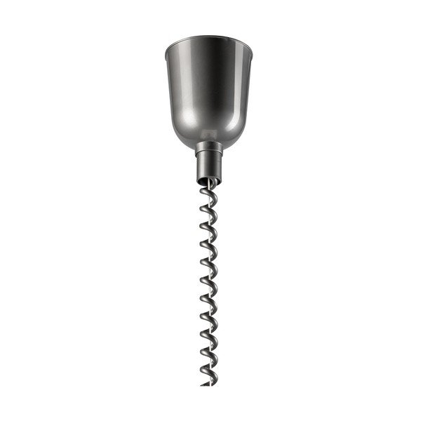 Kabantis šviestuvas sidabrinės spalvos/natūralios spalvos ø 30 cm su stiklo gaubtu Ciara – LAMKUR-image-3