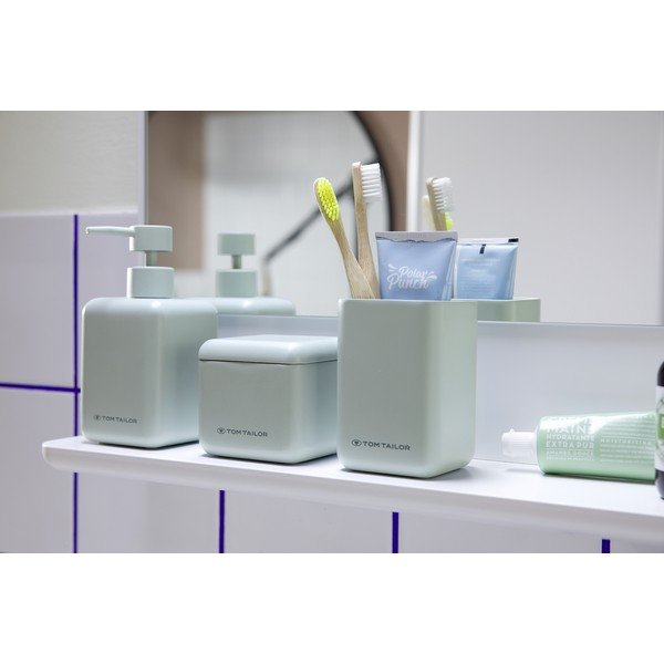 Šviesiai žalios spalvos iš polirezino vonios organizatorius vatos diskeliams Tom Tailor T-Rounded – Wenko-image-1