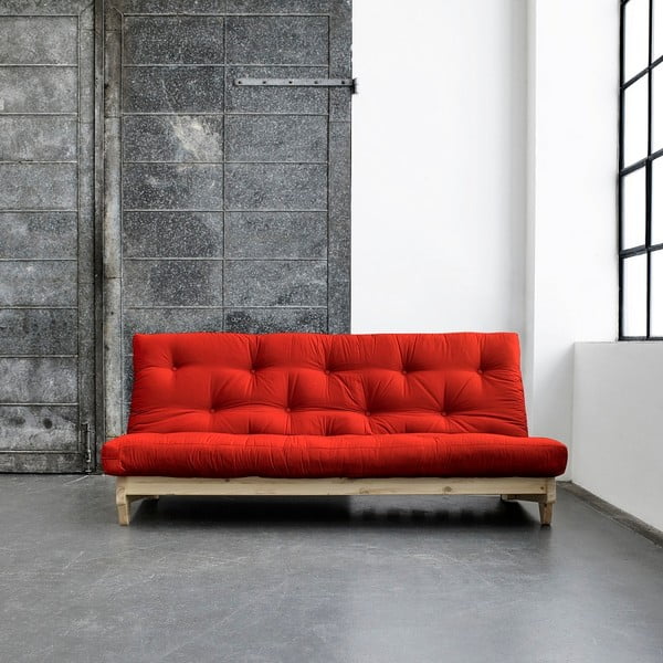 Sofa lova "Karup Fresh" žalia/raudona