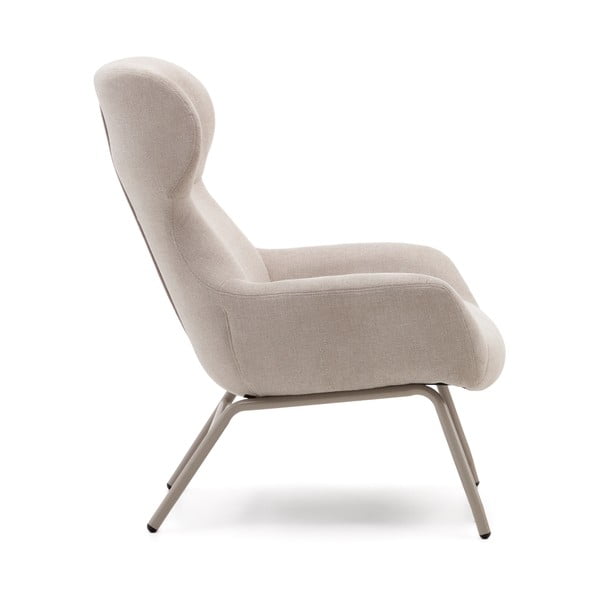 Krėslas smėlio spalvos Belina – Kave Home-image-2