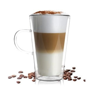 Puodelis kavai su dviguba sienele Vialli Design Amo Latte, 320 ml