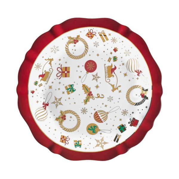 Porcelianinė serviravimo lėkštė su kalėdiniu motyvu Brandani Alleluia, ⌀ 30 cm