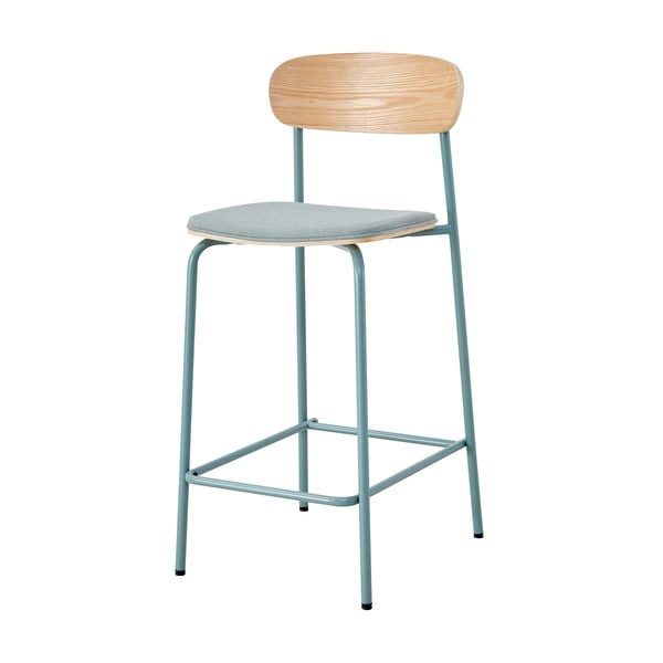 Baro taburėtės mėlynos spalvos/natūralios spalvos 2 vnt. (sėdynės aukštis 66 cm) Adriana – Marckeric-image-2