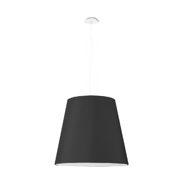 Juodas pakabinamas šviestuvas su stikliniu gaubtu ø 50 cm Tresco - Nice Lamps