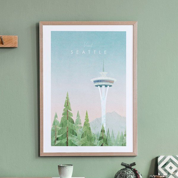 Plakatas Travelposter Seattle, 50 x 70 cm-image-2