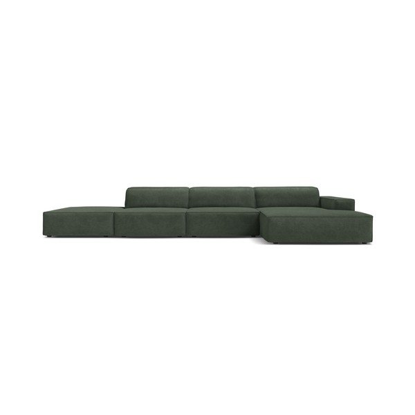 Smaragdinės spalvos modulinė kampinė sofa (su dešiniuoju kampu/su gultu) Jodie – Micadoni -image-2
