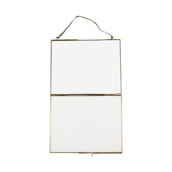 Iš metalo pakabinamas rėmas auksinės spalvos 25x20 cm – Rex London-image-3