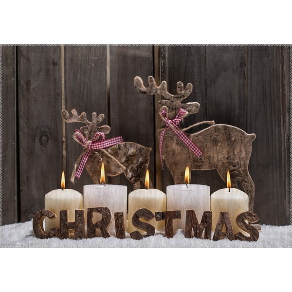 "Carpet Vitaus" Kalėdų laikotarpio žvakės su užrašu, 50 x 80 cm