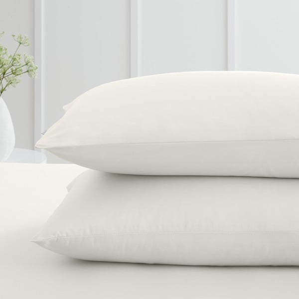 Iš medvilninio perkelio pagalvės užvalkalai 2 vnt. 50x75 cm Cotton Percale – Bianca-image-1