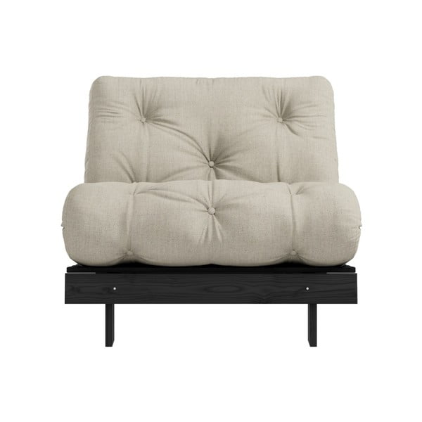 Sulankstomas fotelis Karup Design Roots Black/Linen Beige-image-3