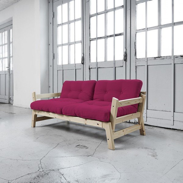Sofa lova "Karup Step" natūrali/rožinė-image-3