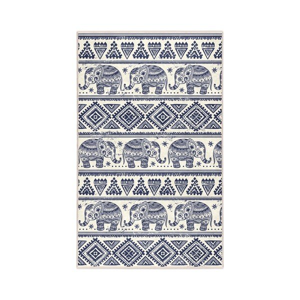 Skalbiamas kilimas mėlynos spalvos 80x150 cm Elephant – Mila Home