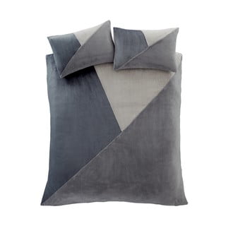 Fleece tipo dvigulė/itin ilga patalynė pilkos spalvos 230x220 cm Cosy Larsson Geo – Catherine Lansfield