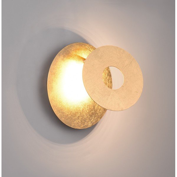 Sieninė lempa auksinės spalvos LED Leano – Trio-image-2