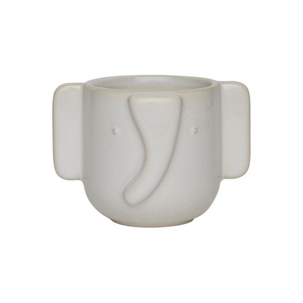 Iš molio rankų darbo gėlių vazono dangtelis ø 9 cm Elephant – OYOY Mini
