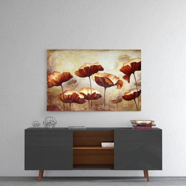 Paveikslas ant stiklo Insigne Poppy, 72 x 46 cm-image-1