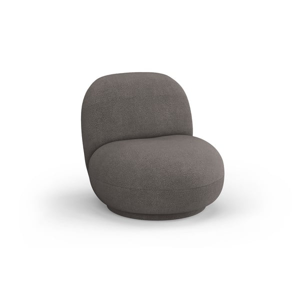 Iš boucle krėslas pilkos spalvos Chuck – Micadoni Home