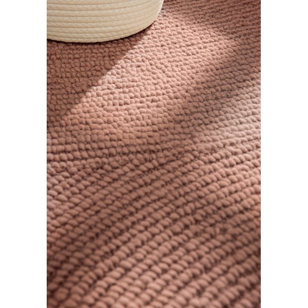 Rankų darbo terakotos spalvos iš vilnos kilimas 120x180 cm Calmio – Hanse Home-image-4