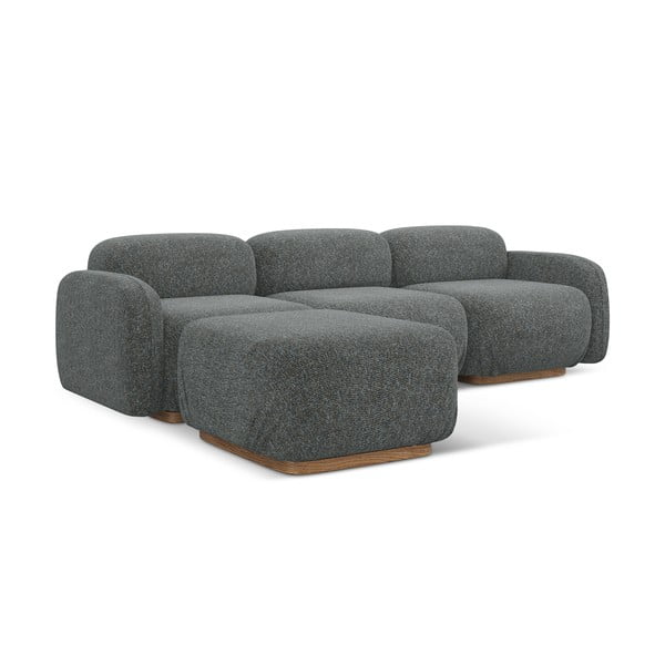 Pilkos spalvos modulinė kampinė sofa (kintama) Ailani – Makamii-image-3