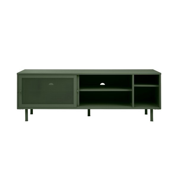 Iš metalo TV spintelė tamsiai žalios spalvos 160x55 cm Veep – Unique Furniture-image-3