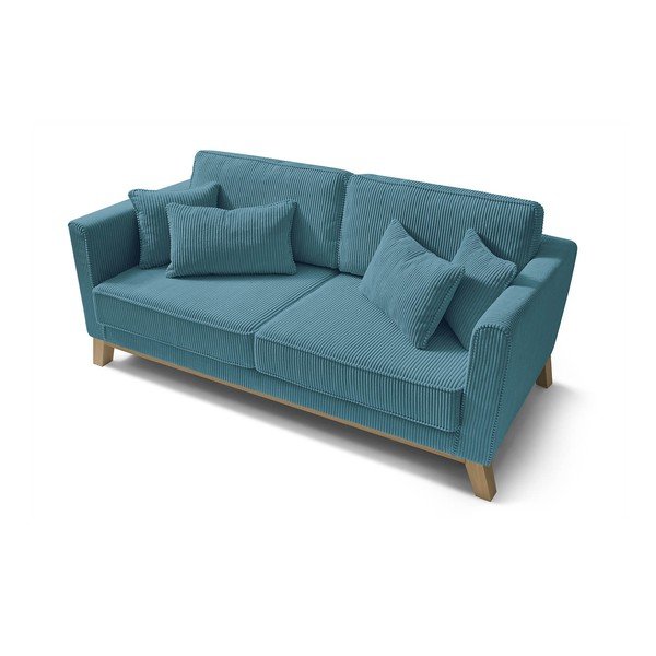 Iš kordinio velveto sofa turkio spalvos 186 cm – Bobochic Paris-image-4