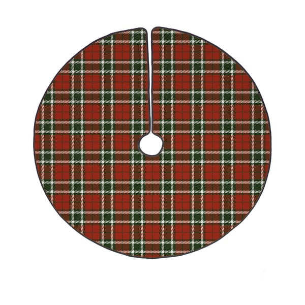 Skalbiamas iš medvilnės apvalios formos kilimas po eglute raudonos spalvos ø 133 cm Classic and Checkered – Butter Kings