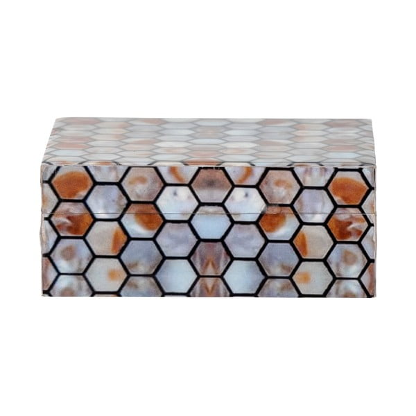 Dekoratyvinė iš poliesterinės dervos daiktadėžė 13x10x5 cm Domino – Bloomingville