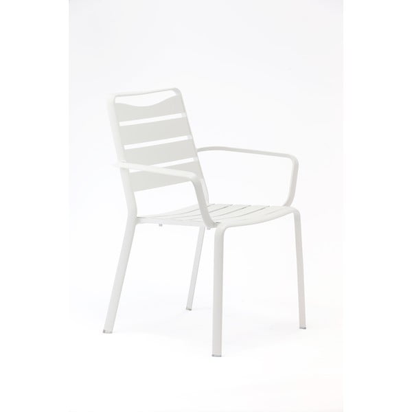 Metalinės sodo kėdės baltos spalvos 4 vnt. Spring – Ezeis
