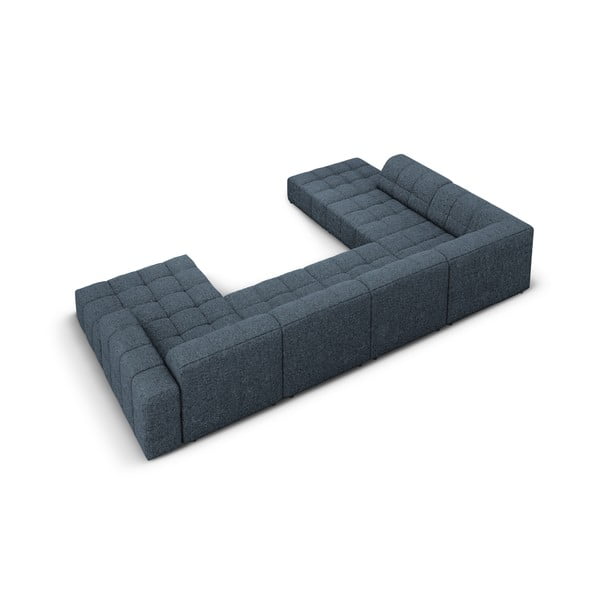 Kampinė sofa mėlynos spalvos (su kairiuoju kampu/„U“ formos) Chicago – Cosmopolitan Design-image-4