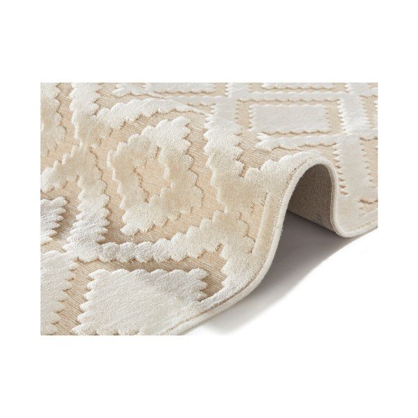 Kreminės spalvos viskozės kilimas Mint Rugs Iris, 120 x 170 cm-image-1