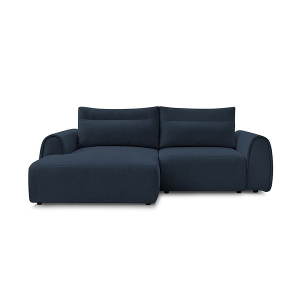 Kampinė sofa tamsiai mėlynos spalvos Aden – Bobochic Paris