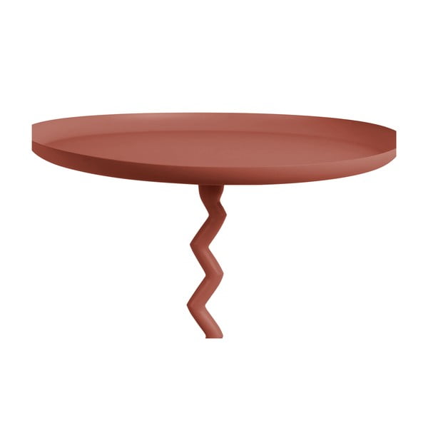 Iš metalo apvalios formos šoninis stalas ø 40 cm Zig Zag – Leitmotiv-image-1