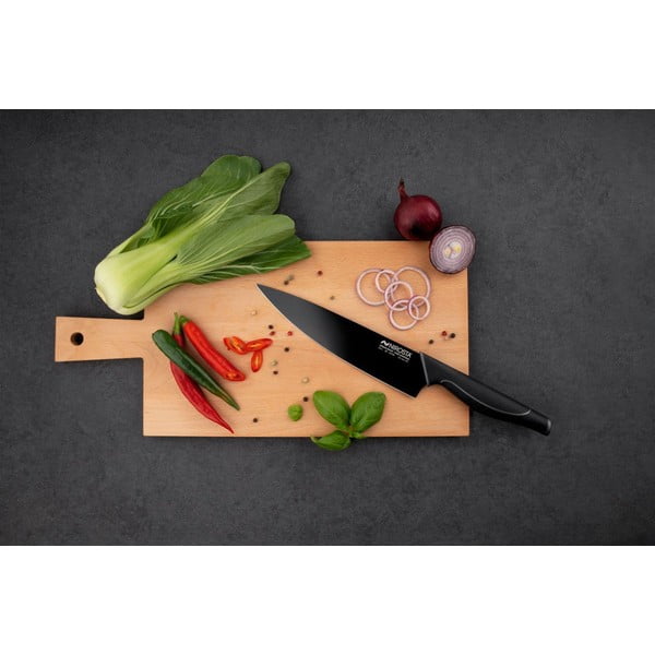 Juodas nerūdijančio plieno peilis Nirosta Wave-image-2